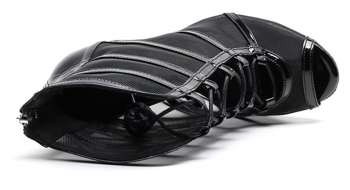 Bottines Ashwini noir semelle pour extérieur Talons de 6 à 10cm