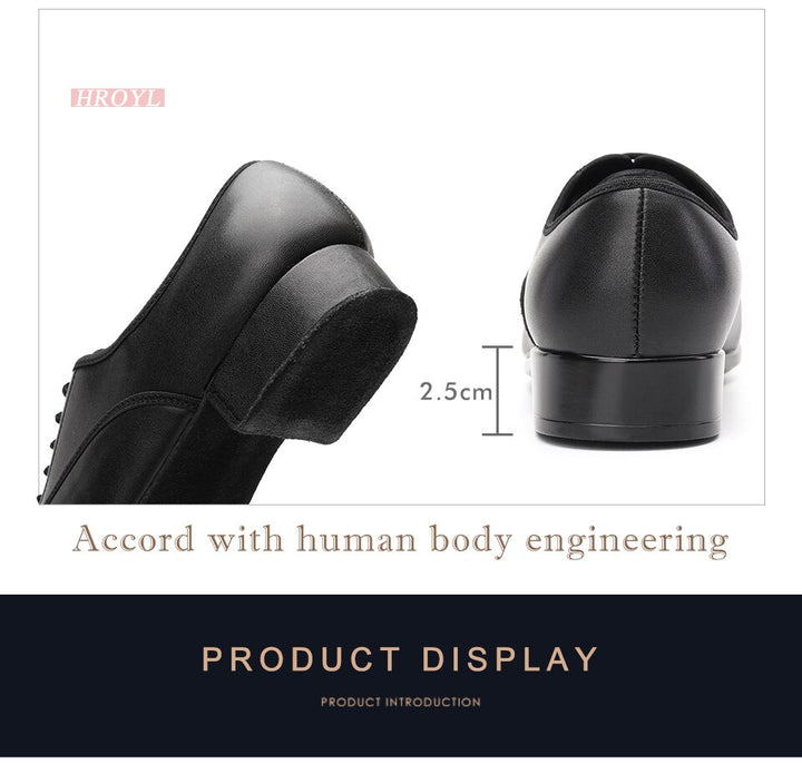 Chaussures danse hommes en cuir PU  coloris noir