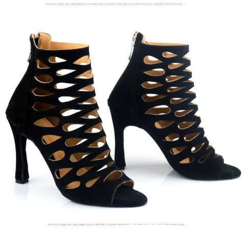 Bottines danse Kiara noir Talons de 8.5cm