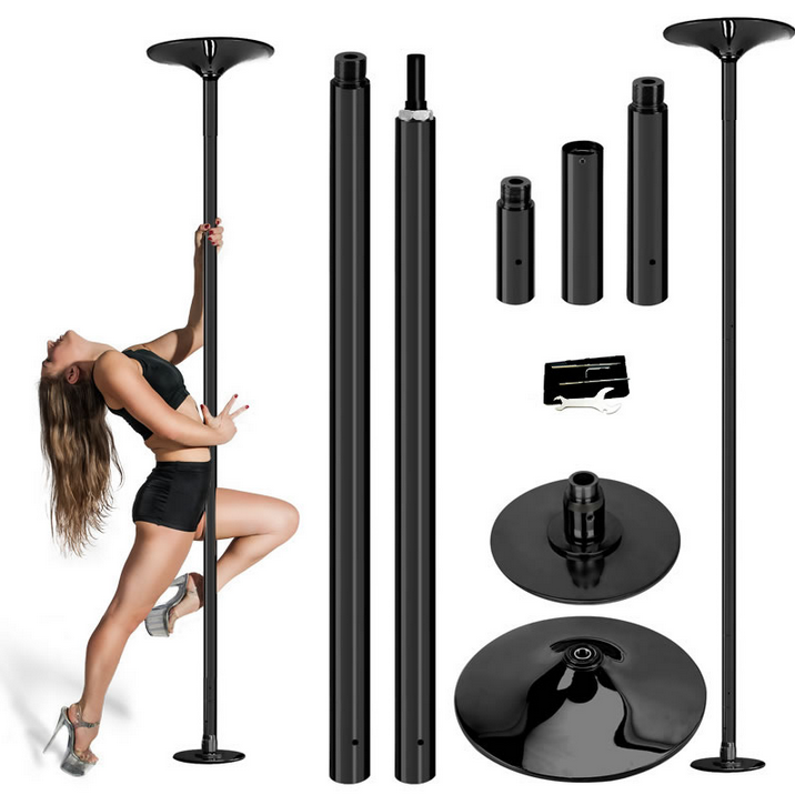 Barre de Pole Dance 360 spin coloris noir