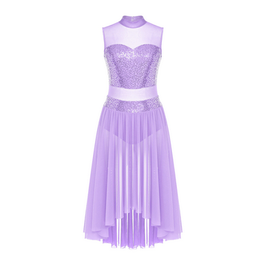 Robe sans manches Lyrical mesh et paillettes Jade