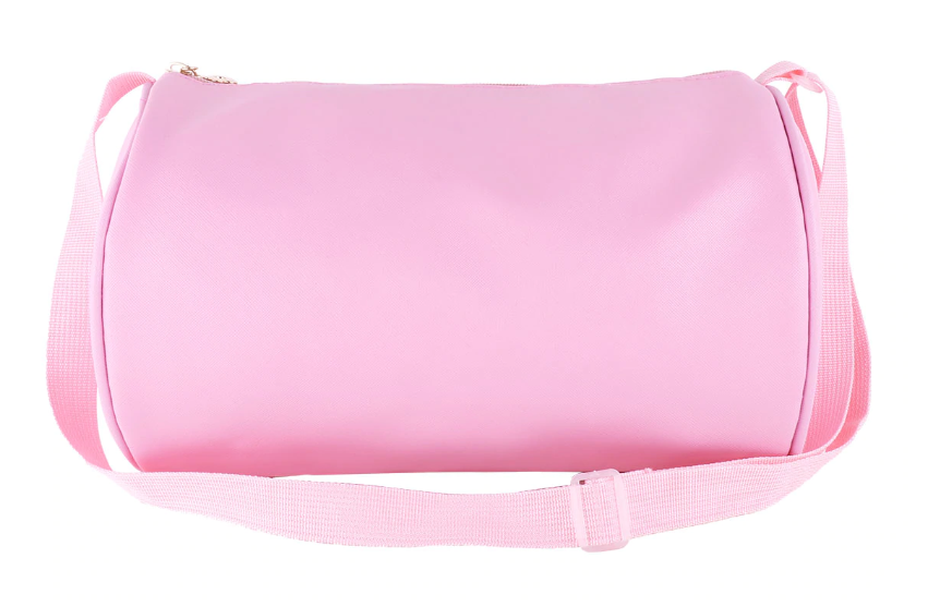 Sac polochon bandouillère coloris noir ou rose