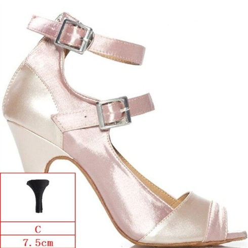 Chaussures de danse pour femme coloris chair - Talons de 6 à 10cm