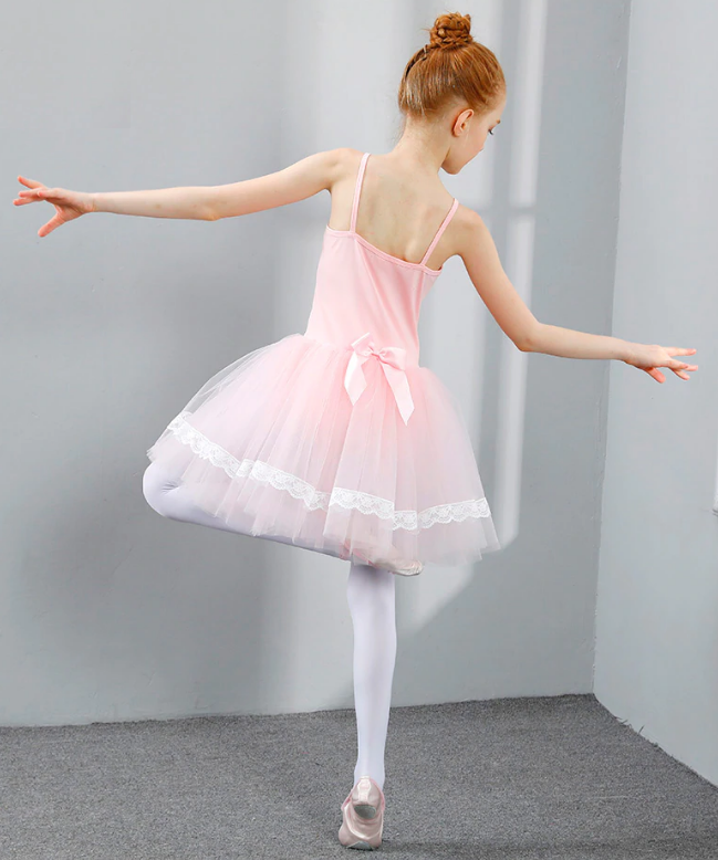 Robe Tutu fines bretelles avec dentelles et strass Ilvie