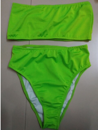 Body Dance Jaune Fluo manche franges Anong