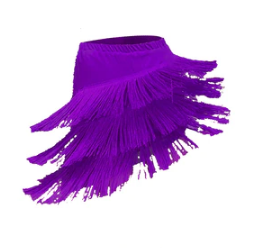 Jupe à franges danse latine 8 coloris au choix