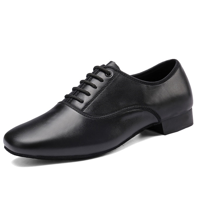 Chaussures danse hommes en cuir PU  coloris noir