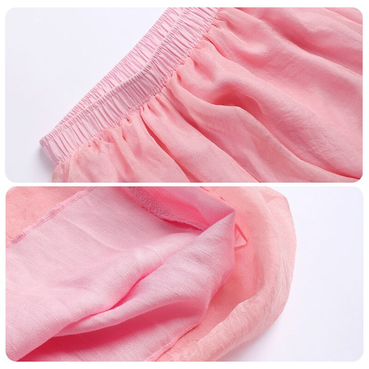 Pantalon danse large en mousseline Wanida