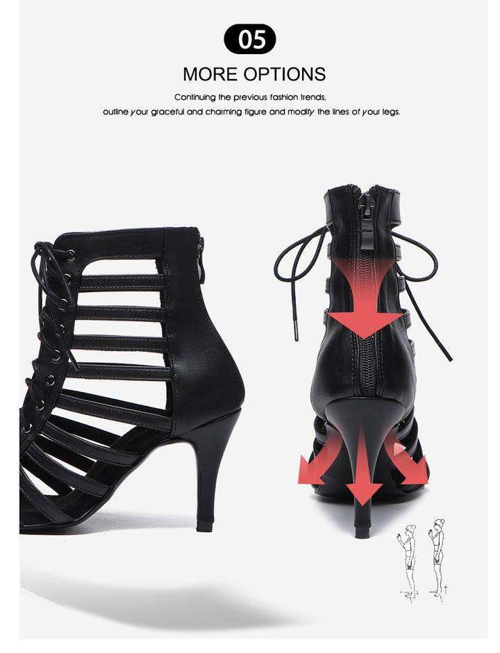 Bottines danse Emilie Talons de 7 ou 10cm