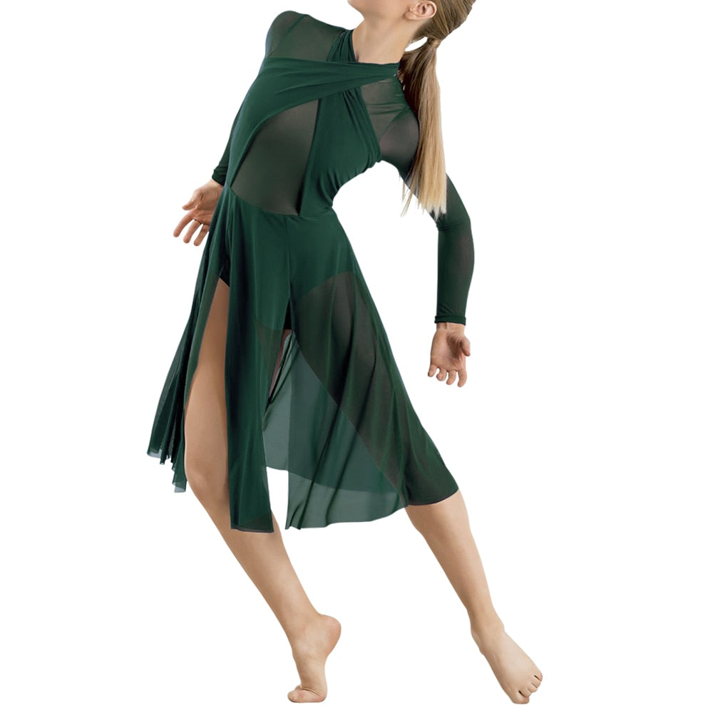 Robe Justaucorps manches longues lyrical Tania