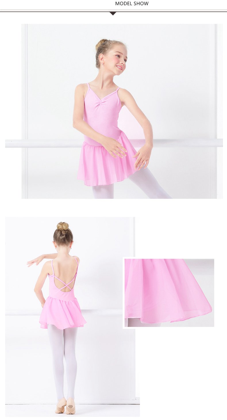 Justaucorps bretelles croisées avec jupette Cinzia