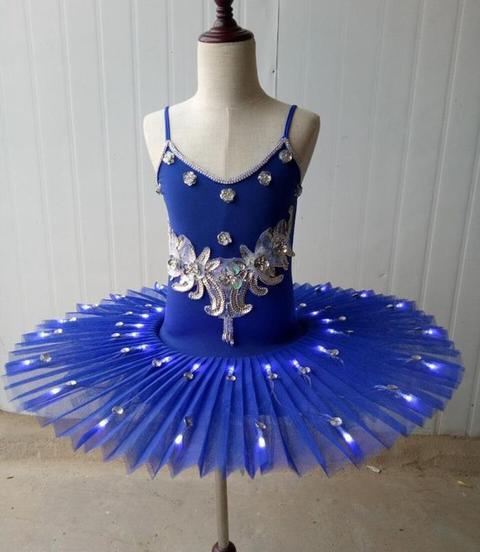 Robe Tutu à bretelles avec lumières LED Costume de danse pour enfant 3 coloris au choix - Dance Store