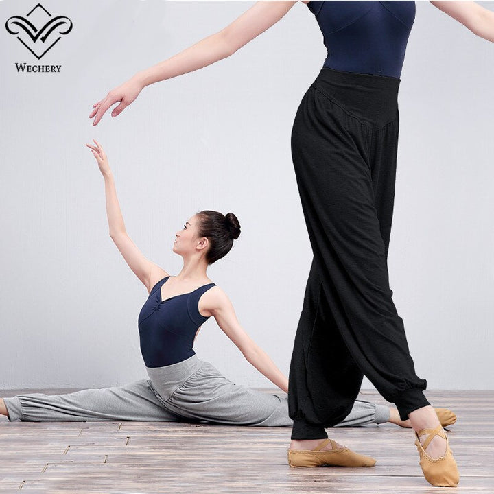 Pantalon noir ample en coton pour adulte - Dance Store