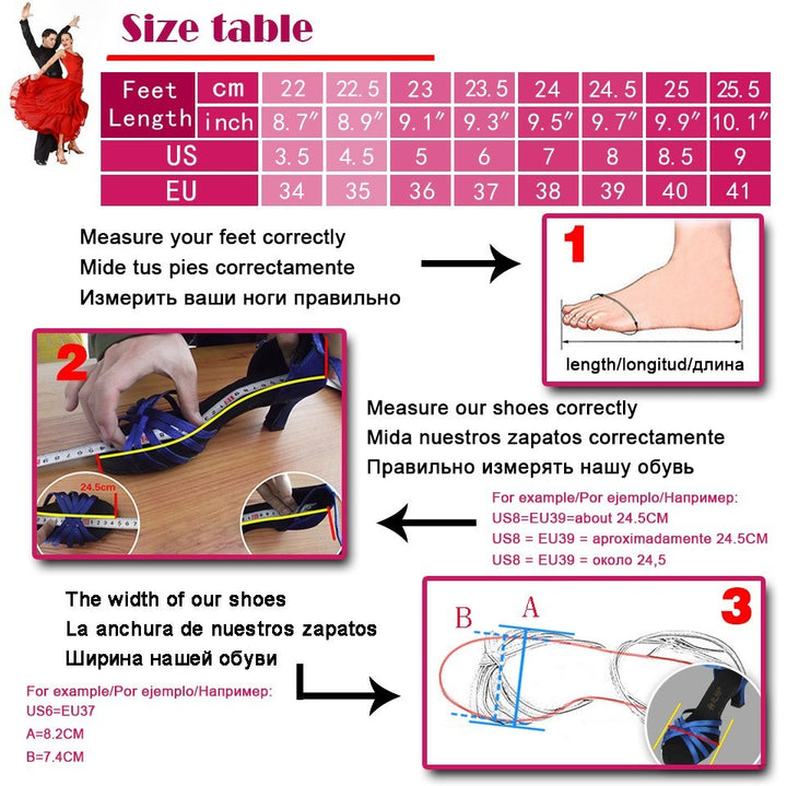 Chaussures de danse pour femme - coloris disponibles: noir ou turquoise & argent- Talons personnalisables: hauteurs disponibles 7 ou 8.5cm - Dance Store