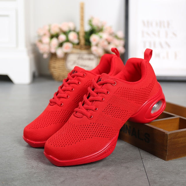 Baskets Sneakers Jazz Hip Hop Fitness pour adulte 3 coloris au choix: rouge, noir, blanc - Dance Store