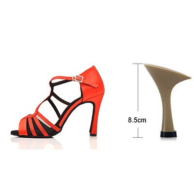 Chaussures de danse pour femme 2 coloris au choix: chair, rouge - avec strass - Talons personnalisables hauteurs disponibles 10cm 9cm 8.5cm 7.5cm 6cm - Dance Store