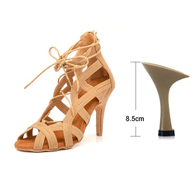 Chaussures de danse pour femme - en daim - 3 coloris au choix: noir, rouge, chair  - Talons personnalisables hauteurs disponibles 10cm 9cm 8.5cm 7.5cm 6cm - Dance Store