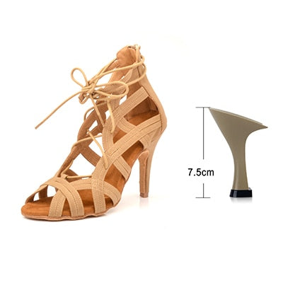 Chaussures de danse pour femme - en daim - 3 coloris au choix: noir, rouge, chair  - Talons personnalisables hauteurs disponibles 10cm 9cm 8.5cm 7.5cm 6cm - Dance Store