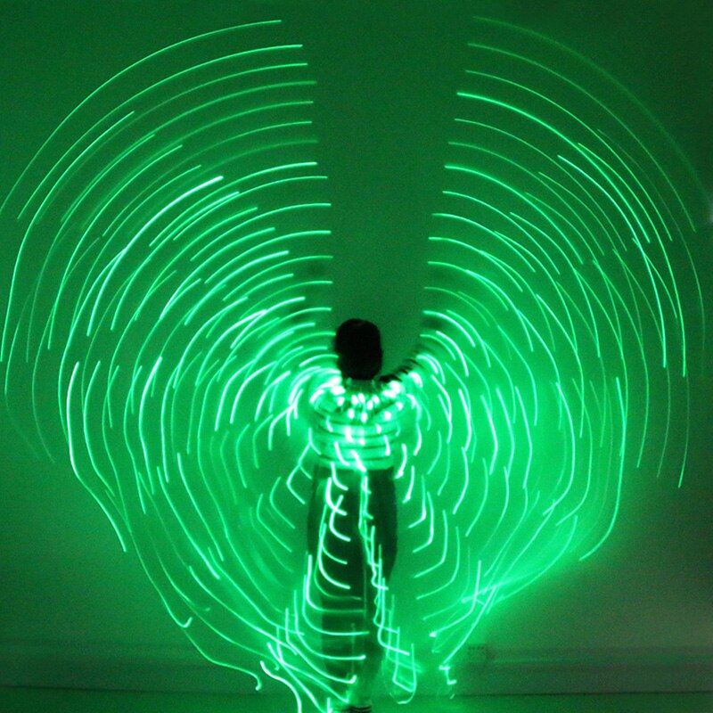Ailes d'Isis avec lumières LED - Danse Oriental Belly Dance Costume - vendues avec bâtons - pour adulte - 6 coloris au choix - Dance Store
