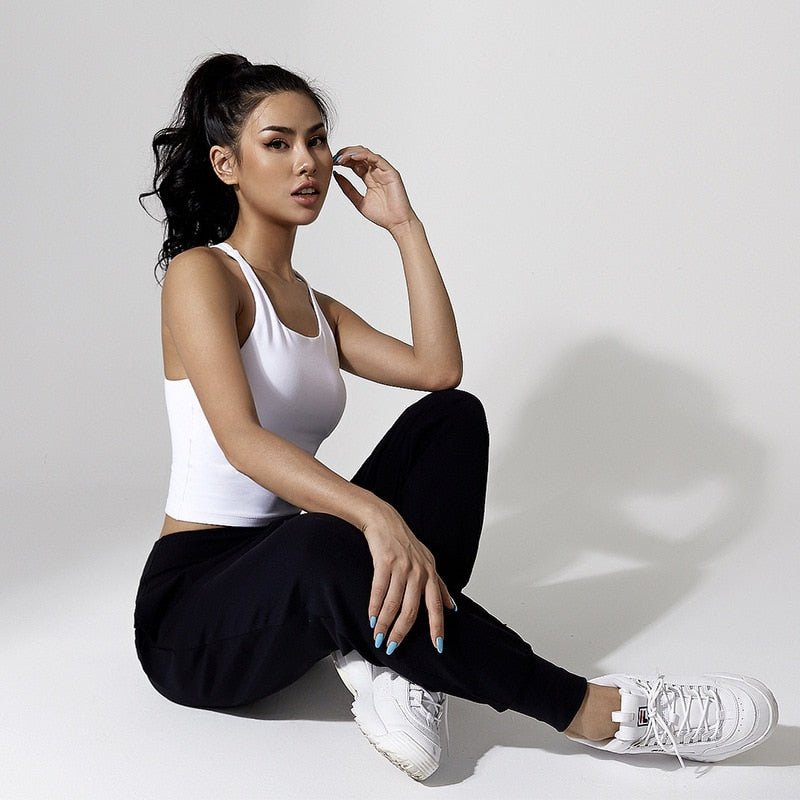 Pantalon de danse resserré aux chevilles coloris noir Taille M