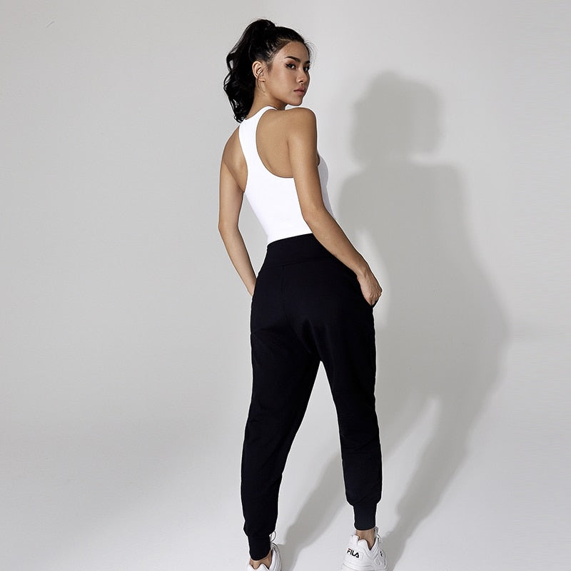 Pantalon de danse resserré aux chevilles coloris noir Taille M