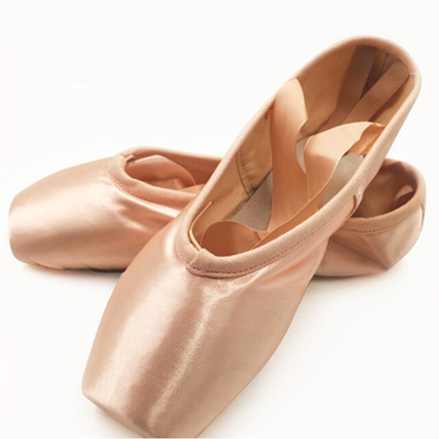 Chaussons Pointes satin jaune