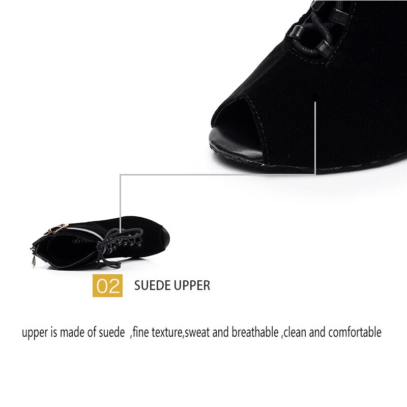 Chaussures bottines coloris noir ou violet -Talons de 7.5 à 10cm