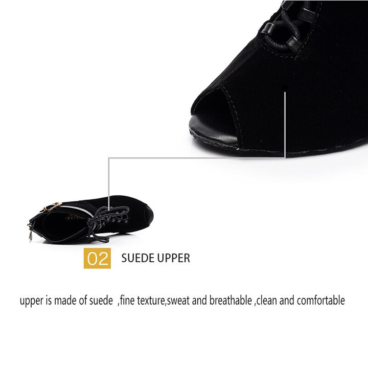 Chaussures bottines coloris noir ou violet -Talons de 7.5 à 10cm