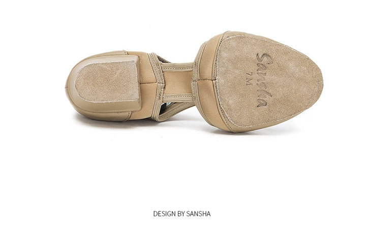 Chaussons Sneakers cuir Sansha à talons T35