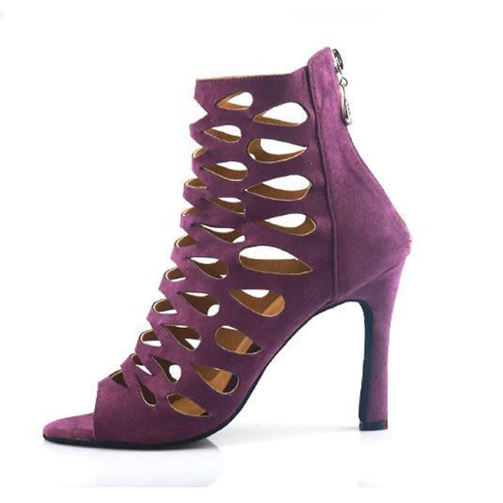 Bottines danse Kiara violet Talons de 6 à 10 cm