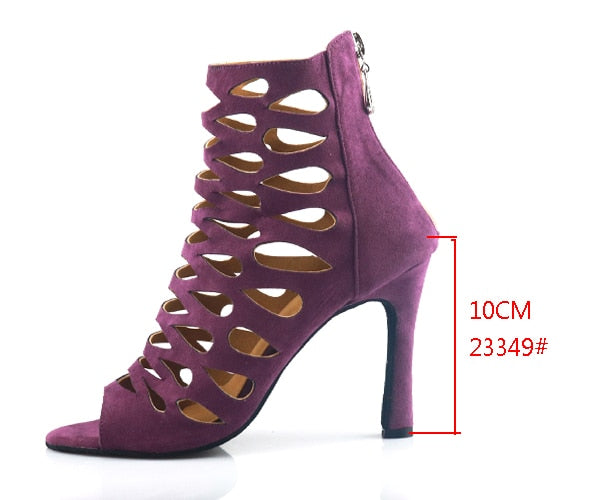 Bottines danse Kiara violet Talons de 6 à 10 cm