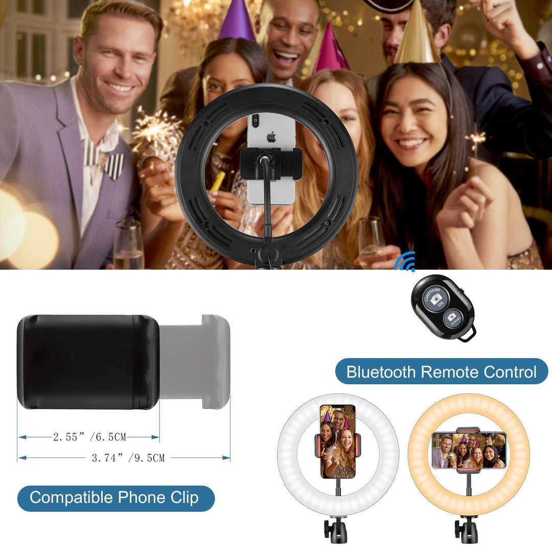 Support Trépied flexible avec Led pour smartphone de 50 à 200cm