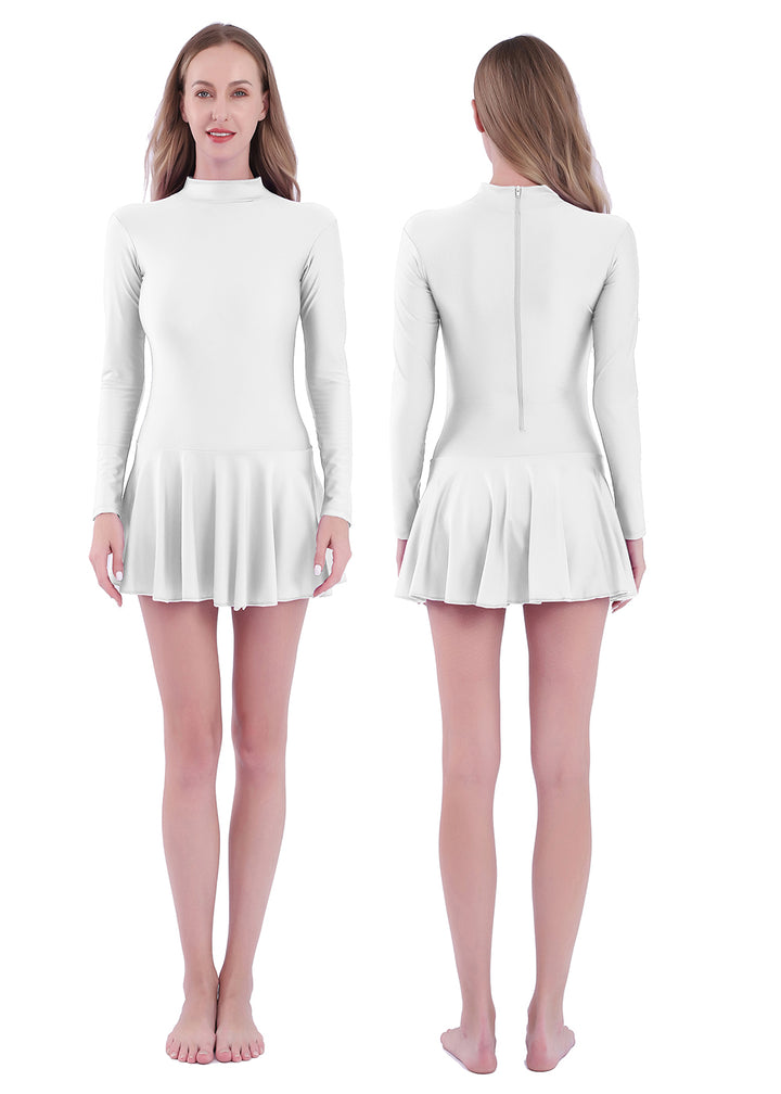 Justaucorps manches longues avec jupette Meira