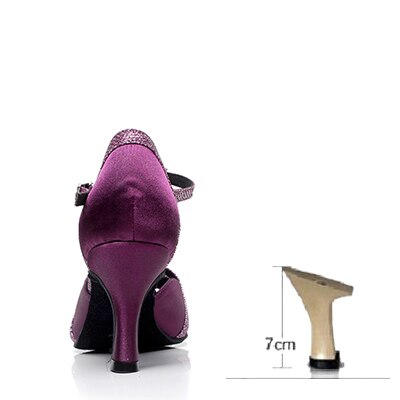 Chaussures de danse pour femme coloris violet Talons de 5 à 10 cm