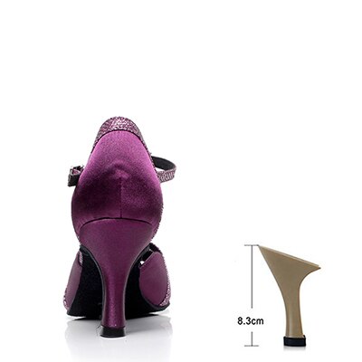Chaussures de danse pour femme coloris violet Talons de 5 à 10 cm