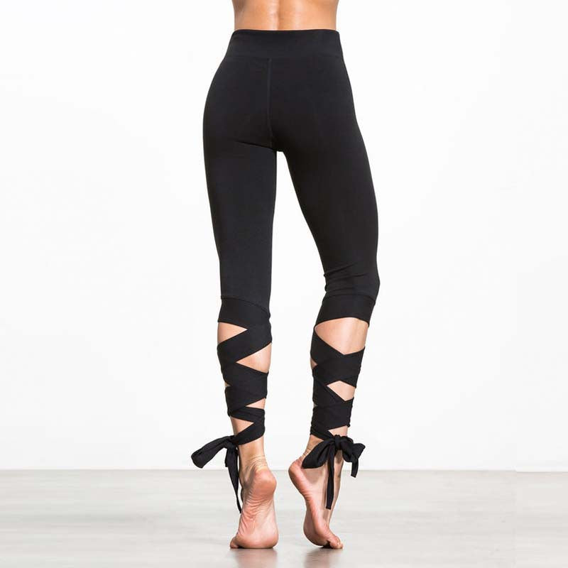 Legging avec lacets bandage Noemie