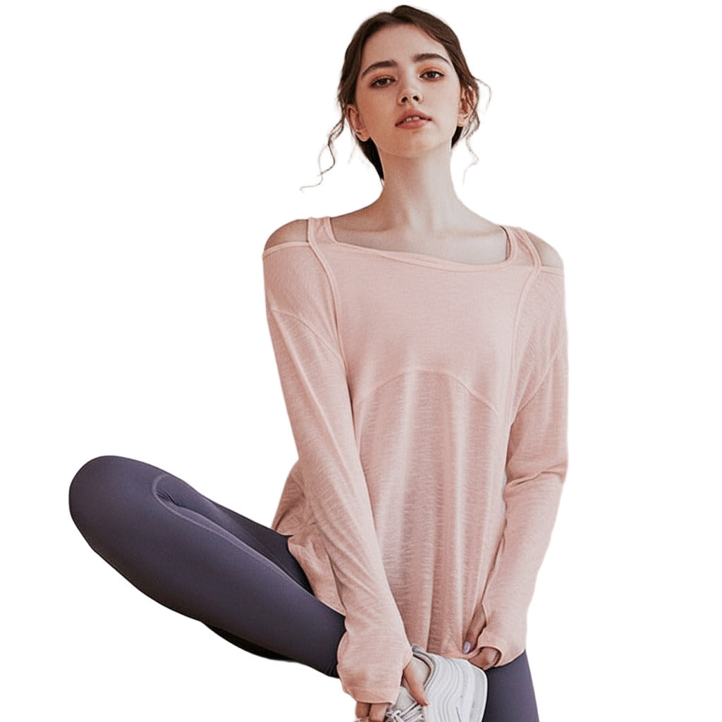 Top manches longues épaules dénudées Shana