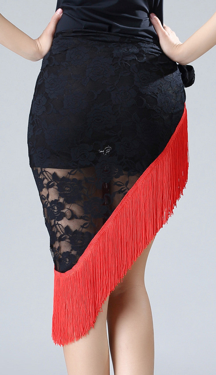 Jupe foulard triangle avec franges 14 coloris au choix