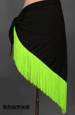 Jupe foulard triangle avec franges 14 coloris au choix