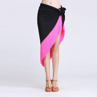 Jupe foulard triangle avec franges 14 coloris au choix