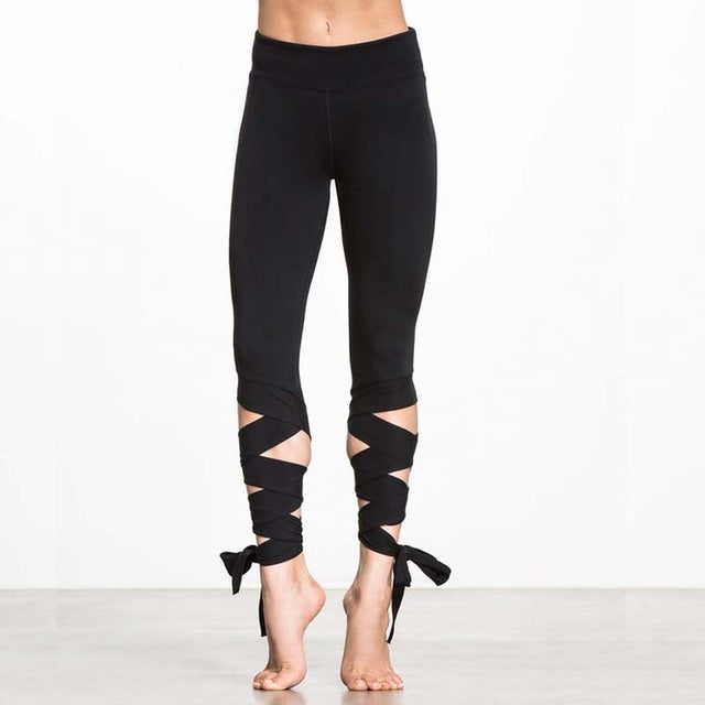 Legging avec lacets bandage Noemie
