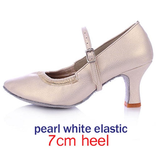 Chaussures de danse pour femme - 4 coloris au choix: noir, argent, champagne, blanc rosé  - Talons personnalisables hauteurs disponibles 5 ou 7cm - Dance Store