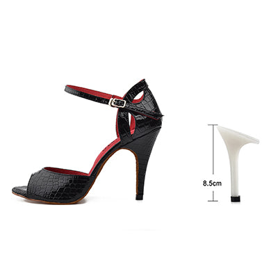 Chaussures de danse pour femme - 2 coloris au choix: noir ou rouge - Talons personnalisables: hauteurs disponibles de 6 à 10cm - Dance Store