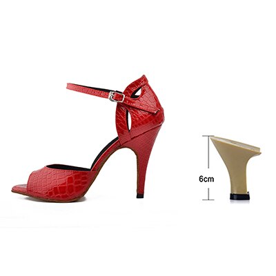 Chaussures de danse pour femme - 2 coloris au choix: noir ou rouge - Talons personnalisables: hauteurs disponibles de 6 à 10cm - Dance Store